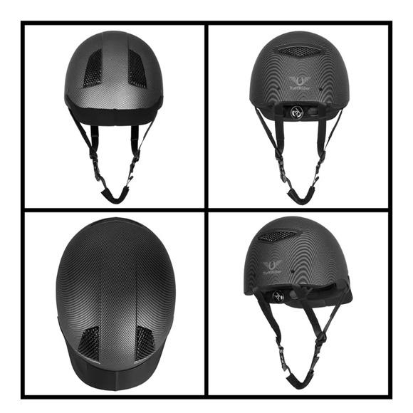 TuffRider Starter Carbon Fiber Print Horse Riding Helmet: NEW IN BOX - UNISEX main image 2